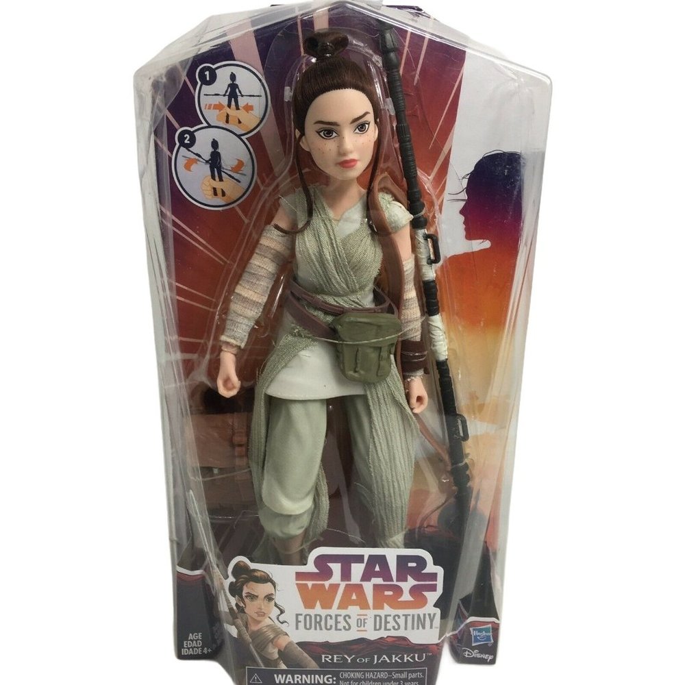 Star Wars Forces Of Destiny Rey Of Jakku 11" Doll Action Figure Hasbro Disney